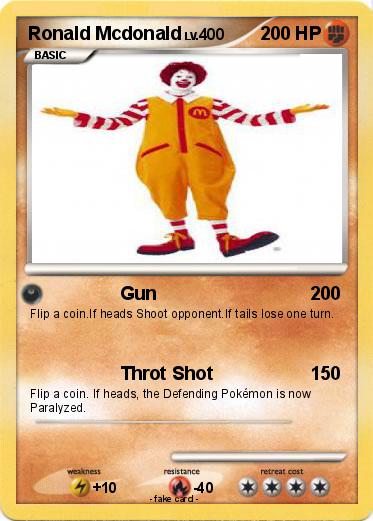 Pokemon Ronald Mcdonald
