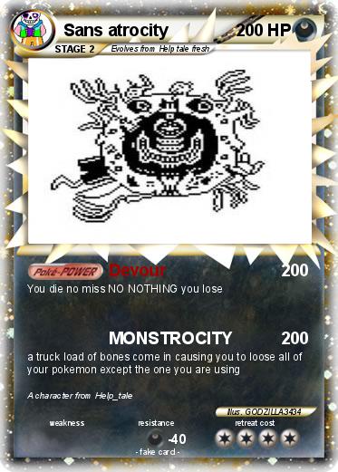Pokemon Sans atrocity