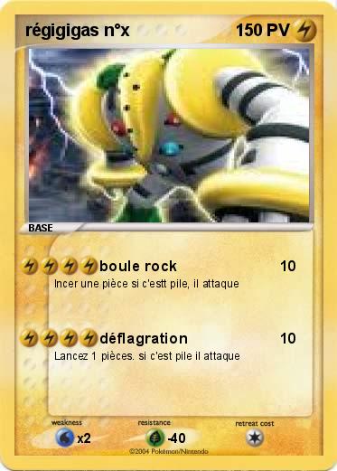 Pokemon régigigas n°x 