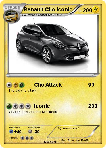 Pokemon Renault Clio Iconic