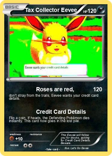 Pokemon Tax Collector Eevee