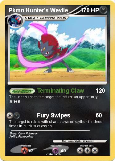 Pokemon Pkmn Hunter's Wevile