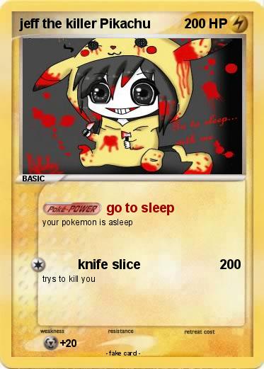 Pokemon jeff the killer Pikachu