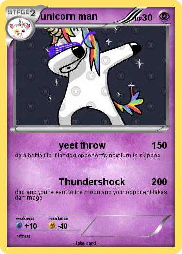 Pokemon unicorn man