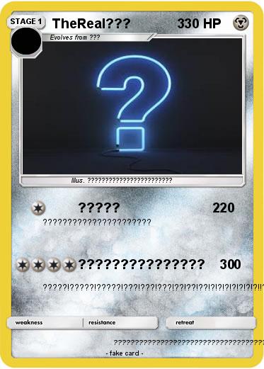 Pokemon TheReal???             3