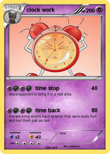 Pokemon clock work