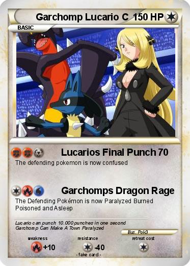 Pokemon Garchomp Lucario C