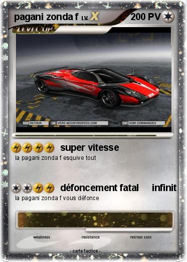Pokemon pagani zonda f