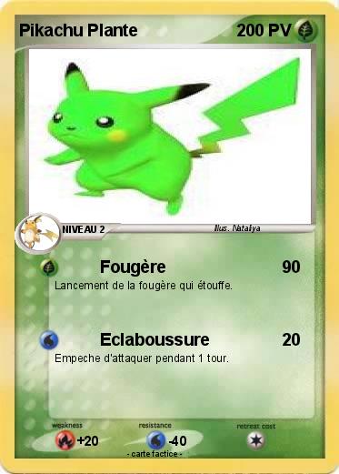 Pokemon Pikachu Plante