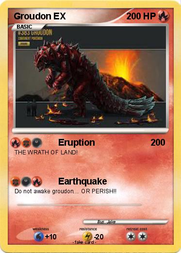 Pokemon Groudon EX