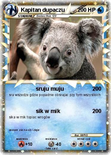 Pokemon Kapitan dupaczu