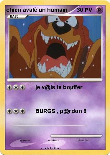 Pokemon chien avalé un humain