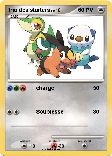 Pokemon trio des starters