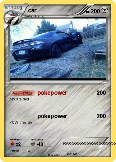 Pokemon car
