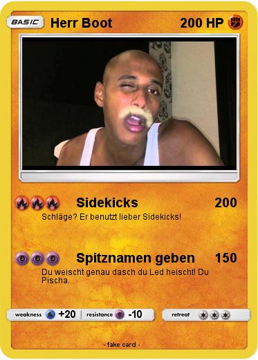 Pokemon Herr Boot