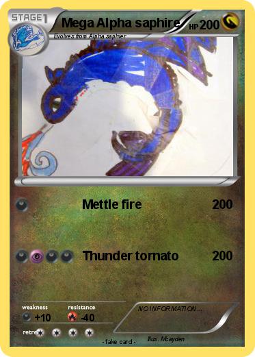 Pokemon Mega Alpha saphire