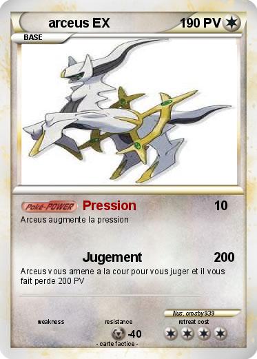 Pokemon arceus EX