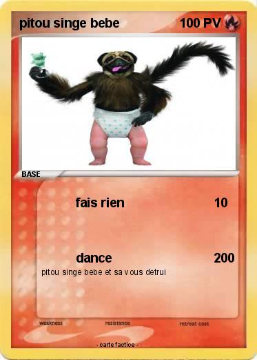 Pokemon pitou singe bebe