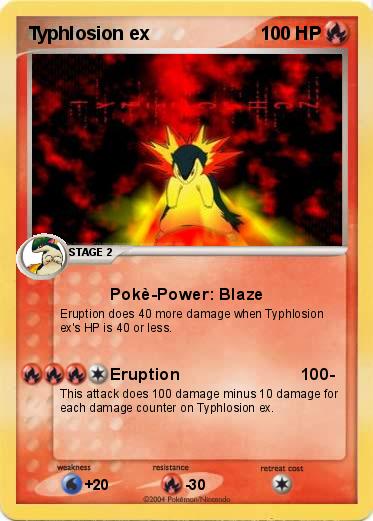 Pokemon Typhlosion ex