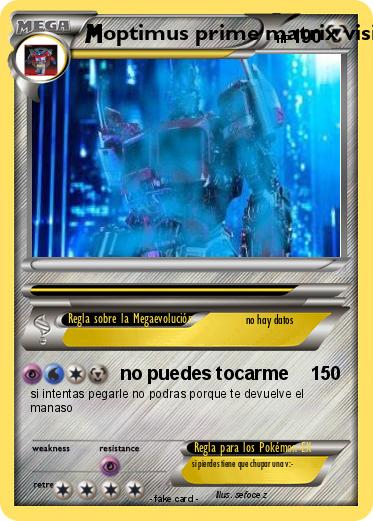 Pokemon optimus prime matrix vision