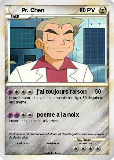 Pokemon Pr. Chen