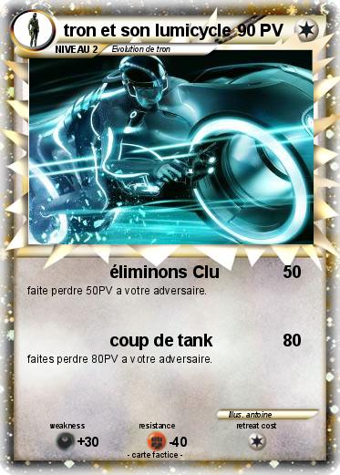 Pokemon tron et son lumicycle