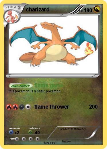 Pokemon charizard