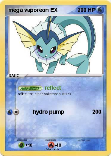 Pokemon mega vaporeon EX