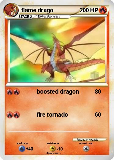 Pokemon flame drago