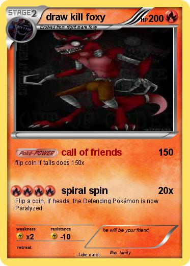 Pokemon draw kill foxy