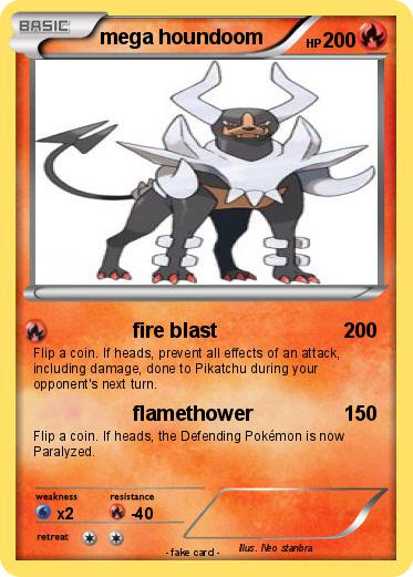Pokemon mega houndoom