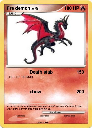 Pokemon fire demon