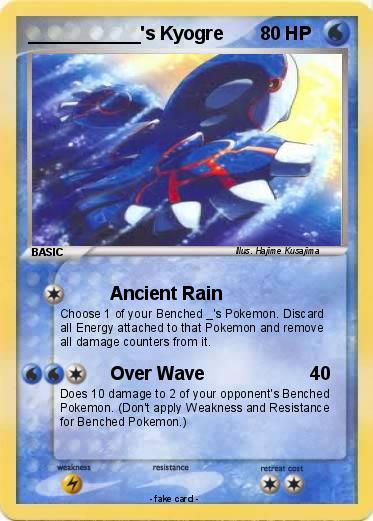 Pokemon ___________'s Kyogre
