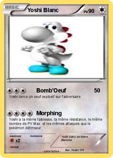 Pokemon Yoshi Blanc