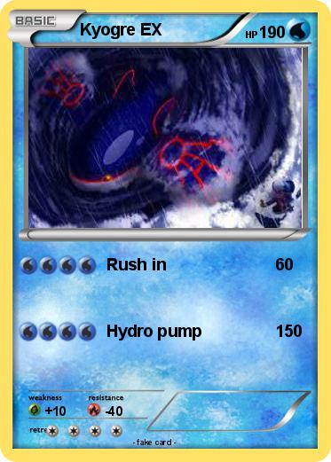 Pokemon Kyogre EX