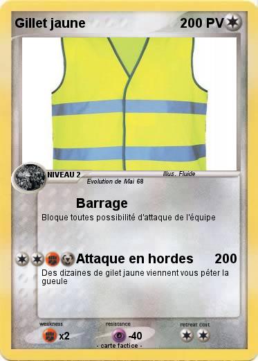 Pokemon Gillet jaune