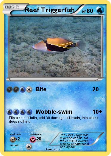 Pokemon Reef Triggerfish