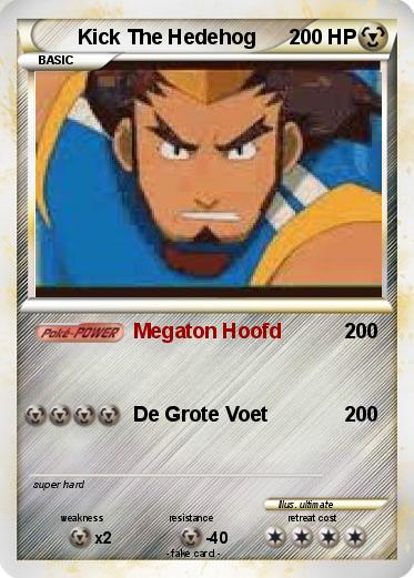 Pokemon Kick The Hedehog