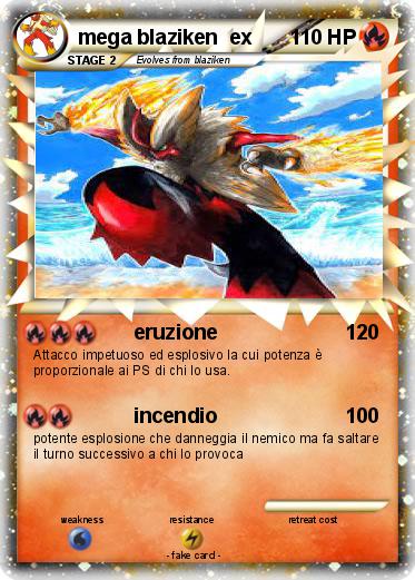 Pokemon mega blaziken  ex