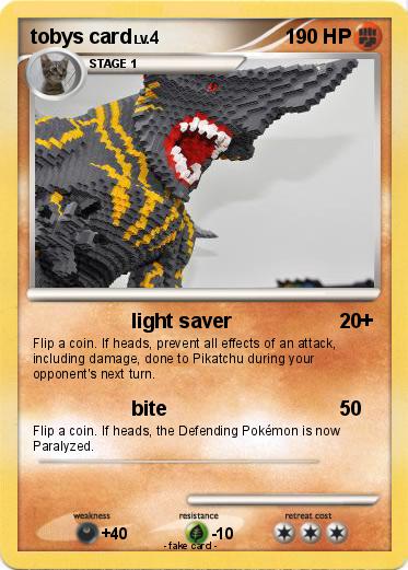 Pokemon tobys card