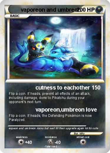 Pokemon vaporeon and umbreon