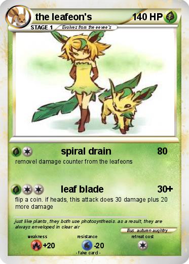 Pokemon the leafeon's