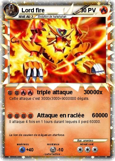 Pokemon Lord fire
