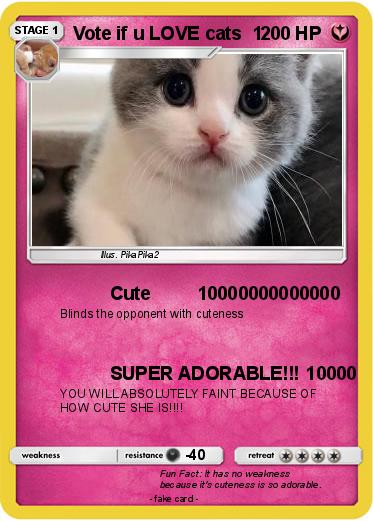 Pokemon Vote if u LOVE cats  1