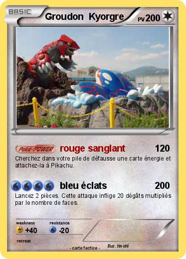 Pokemon Groudon  Kyorgre