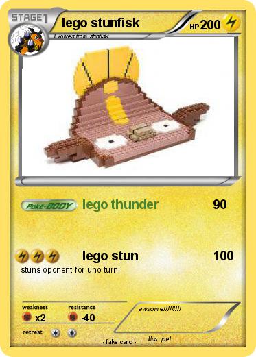 Pokemon lego stunfisk