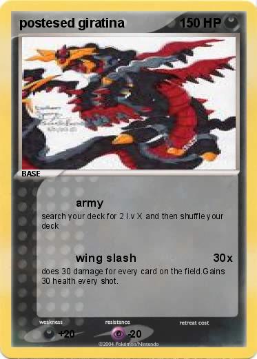Pokemon postesed giratina