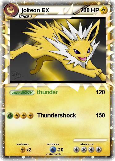 Pokemon jolteon EX