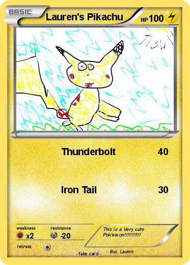 Pokemon Lauren's Pikachu