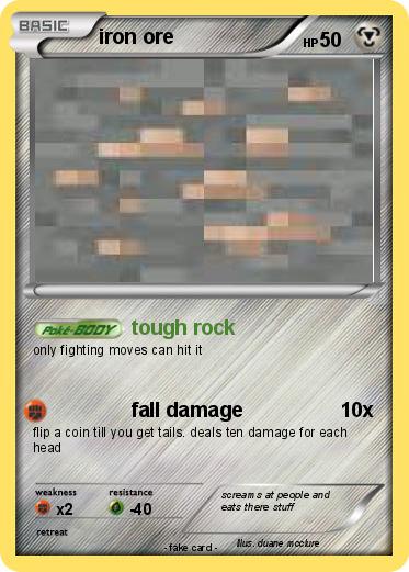 Pokemon iron ore